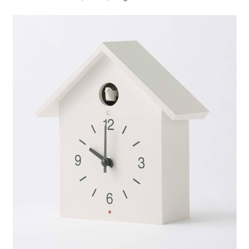 Muji White Cuckoo Clock